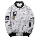 Men Bomber Jacket Hip Hop Patch Designs Slim Fit Pilot Bomber Jacket Coat Men Jackets Plus Size 4XL,PA573