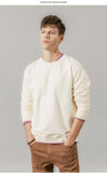 Men Casual Minimalist Sweatshirt O-neck Embroidery logo Plus Size Basic Pullover  SI980547