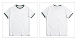 Tee 3-color Short Summer T-shirt Male 100% Cotton T Shirt Short O-neck Reinforced Tshirt 320g