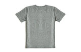 Three Needles Strengthen COLORED SPUN YARN T Shirt  Summer Men's Cotton Short Sleeve Pepper Salt T-shirt