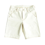 White embryo cloth color point denim shorts Jeans Man Raw Denim Jeans Knee Length Selvedge Denim Jeans