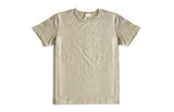 Three Needles Strengthen COLORED SPUN YARN T Shirt  Summer Men's Cotton Short Sleeve Pepper Salt T-shirt