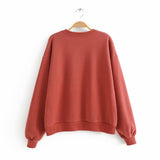 Mickey Streetwear Cartoon White Women Red Sweatshirt 2019 New Comic Oversized Hoodie Long Sleeve Knitted Casual Clothes