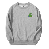 Men Sweatshirts Hoodie Sad Frog Angry Pepe Anime Print Feels Good Man Comic Casual O-Neck New Arrival Streetwear