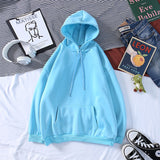 Velvet Men Hoodies Long Sleeve Loose Fit Solid Mens Hoodies Sweatshirt Casual Streetwear Hip Hop Men Clothes