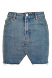 Women Summer Black Casual High Waist A-line Mini Skirts Denim Skirts High Street Pockets Button All-matched Saias Jeans Skirt