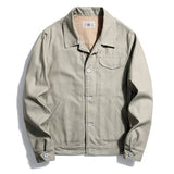Vintage Jacket  Canvas Jacket Jackets Men  Casual  Cotton Slim fit Mens Coats and Jackets