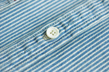 Denim Shirts Jeans Shirts Vintage Men's Striped Shirt  Casual  Mens Shirts  Mens Shirts Casual Slim Fit
