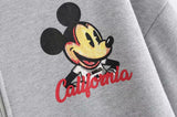 MickeyHooded Jackets 2019 Design Women Causal Jean Coat Zipper Lightweight Jackets Bomber Famale Pockets Denim Jacket