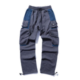 Boys Multiple Pockets Cargo Pants Men Streetwear Hip Hop Pants Jogging Pants