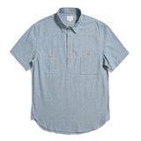 Classic Striped Short Sleeve Dress Shirt