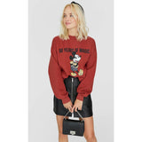Mickey Streetwear Cartoon White Women Red Sweatshirt 2019 New Comic Oversized Hoodie Long Sleeve Knitted Casual Clothes