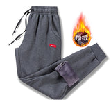 Jogger Mens Pants Cotton Trousers Male Winter Warm Velvet Sweatpants Tracksuit Joggers Autumn Winter M-4XL