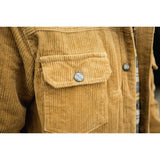 Mens Solid Color Corduroy Jacket 2018 Autumn and Winter High Street Tide Male BF Retro Wash Multi-pocket Loose Jackets Clothes