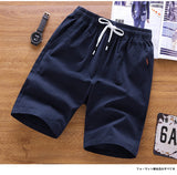 Summer Mens Shorts Summer Casual Short Elastic Mid Waist Beach Shorts Drawstring 2Pockets M-5XL Plus Size  ZA001