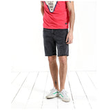 Summer New Denim Shorts Men Solid Knee Length  Washed Jeans Slim Fit High Quality Vintage Brand Clothing 180198
