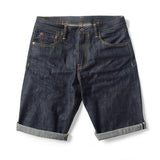UNWASH 503 Type 16.5oz Men's Denim Shorts Selvage Summer Loose Straight Casual Shorts Knee Length Short Jenas With Paris Buckle