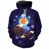 Hoodies Men Space Vacuum Cleaner Robot 3D Print Harajuku Hoody Sweatshirt Women Pullover Top Streetwear Plus 5XL