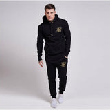 autumn casual sweatpants solid color fashion high street men's pants Sik Silk Joggers super brand high quality fitness pant