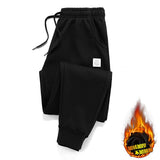 Jogger Mens Pants Cotton Trousers Male Winter Warm Velvet Sweatpants Tracksuit Joggers Autumn Winter M-4XL