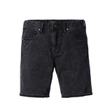 Summer New Denim Shorts Men Solid Knee Length  Washed Jeans Slim Fit High Quality Vintage Brand Clothing 180198