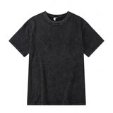 Men Enzyme Wash Retro Oversized Tshirt Summer 2018 Streetwear Hip Hop Tees Men Cotton Simple  Tee