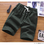 Summer Mens Shorts Summer Casual Short Elastic Mid Waist Beach Shorts Drawstring 2Pockets M-5XL Plus Size  ZA001