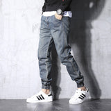 Japanese Style Fashion Men Jeans Retro Wash Denim Cargo Pants Men Harem Jeans Streetwear Slack Bottom Hip Hop Joggers Jeans