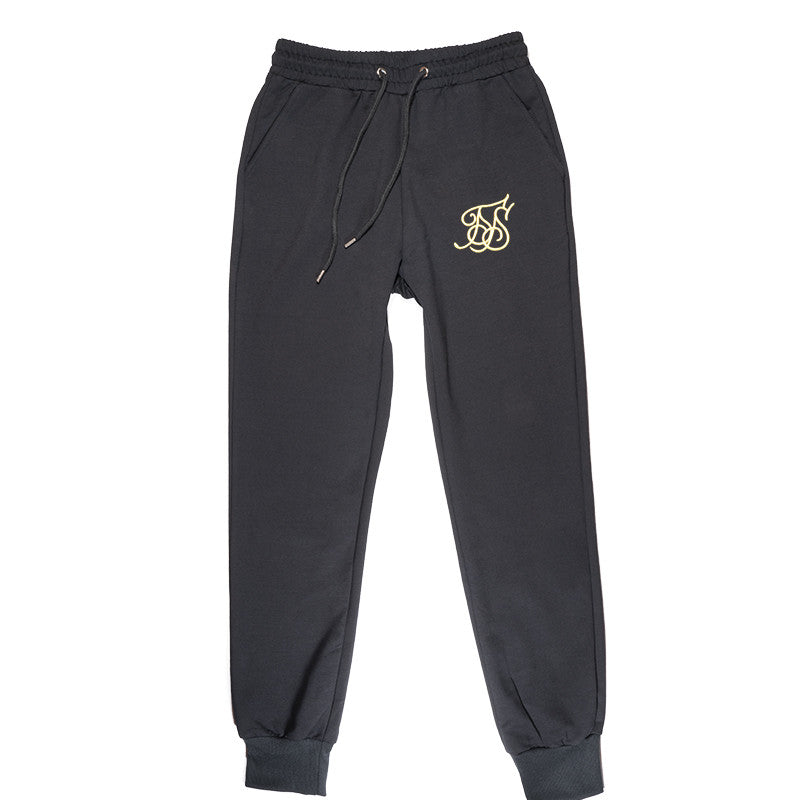 autumn casual sweatpants solid color fashion high street men's pants Sik Silk Joggers super brand high quality fitness pant