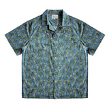  Mens Hawaiian Shirt Men's Casual Shirt Japanese Fabric Printed Beach Men's Short Sleeve Shirts Branded Clothing