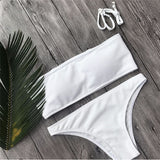 Swimwear Bandage Bikini Set Push-up Padded Bathing Swimsuit Beachwear