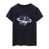 Planet Sequin Cotton T-shirt