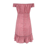 Summer Dress off shoulder Vintage sexy mini ruffled women Holiday print floral tube dress 2019 beach Short vestido Dress female