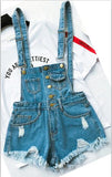 Short Rompers Womens Jumpsuit Denim Overalls for Women Rompers Plus Size Hole Playsuits and Jumpsuits for Girls Overalls