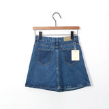 Summer Style New Fashion Short Jeans Skirt Women Faldas Mini Denim Skirts High Waist Single Breast A-Line Skirts
