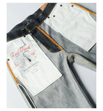 UNWASH 503 Type 16.5oz Men's Denim Shorts Selvage Summer Loose Straight Casual Shorts Knee Length Short Jenas With Paris Buckle
