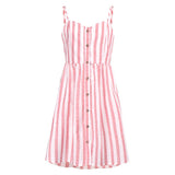 Spaghetti Strap Off Shoulder Striped Summer Dress 2019 Women Bow Backless Dress Sexy Vestidos