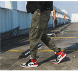 Privathinker Men Black Joggers Pants SummerMens Big Pockets Ankel Cargo Pants Male Spring Streetwear Overalls Sweatpants