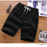 Summer Mens Shorts Summer Casual Short Elastic Mid Waist Beach Shorts Drawstring 2Pockets M-5XL Plus Size  ZA001