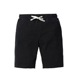 Summer Knee Length Shorts Men Raw Hem Drawstring Sweatpants Jogger Short High Quality Brand Clothing 180024