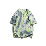 Dark Icon Tie Dye Tee Shirt Men Summer Round Neck Street Tshirt Short Sleeved Cotton Tee Shirts Streetwear Clothing