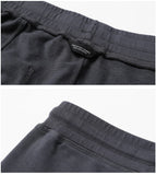  Summer Knee Length Shorts Men Raw Hem Drawstring Sweatpants Jogger Short High Quality Brand Clothing 180024