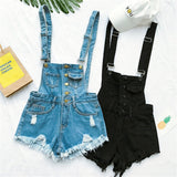  Short Rompers Womens Jumpsuit Denim Overalls for Women Rompers Plus Size Hole Playsuits and Jumpsuits for Girls Overalls