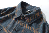 Flannel Striped Shirt Men Long Sleeve Vintage Shirts Men Plaid Streetwear Fashions Casual Spring Autumn Harajuku Shirts