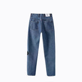 mom jeans women england high street cartoon cute mouse patchwork loose softener harem denim pants women plus size
