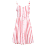 Spaghetti Strap Off Shoulder Striped Summer Dress 2019 Women Bow Backless Dress Sexy Vestidos