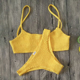  Bikinis 2019 Mujer Women Swimwear Women Push-up Padded Bra Bandage Bikini Set Sexy Swimsuit Triangle Swimwear Bathing