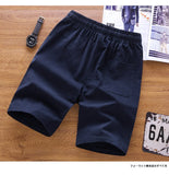 Summer Mens Shorts Summer Casual Short Elastic Mid Waist Beach Shorts Drawstring 2Pockets M-5XL Plus Size  ZA001