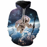 Hoodies Men Space Vacuum Cleaner Robot 3D Print Harajuku Hoody Sweatshirt Women Pullover Top Streetwear Plus 5XL