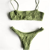  Bikinis 2019 Mujer Women Swimwear Women Push-up Padded Bra Bandage Bikini Set Sexy Swimsuit Triangle Swimwear Bathing